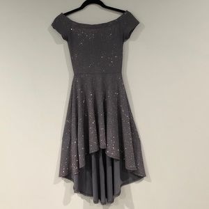 Windsor Brand Silver/Gray Sparkly Dress
